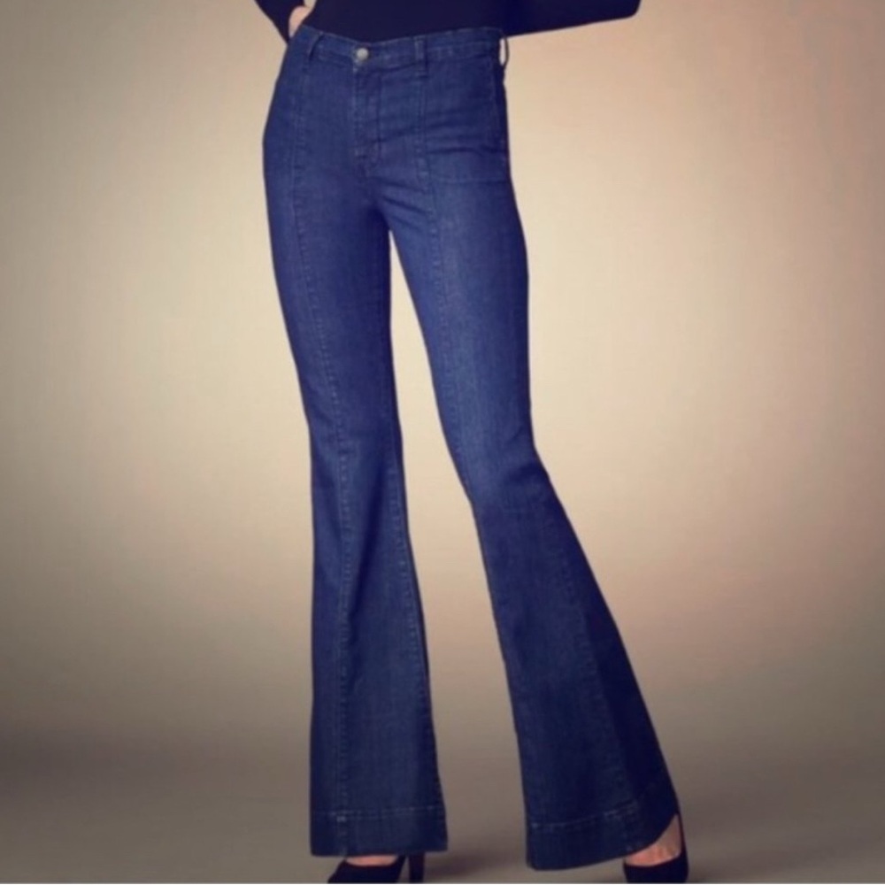 J Brand Dark Blue Flare Jeans